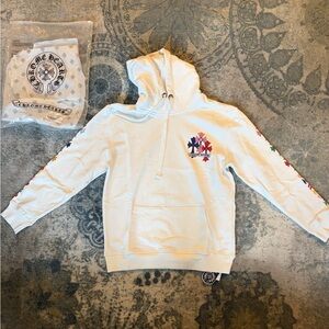 Chrome Hearts White Sweatshirt with Black Accents
